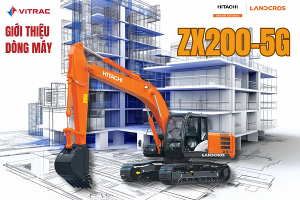 Giới thiệu máy đào Hitachi ZX200-5G