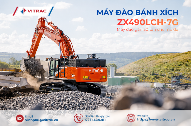 Máy đào bánh xích Hitachi ZX490LCH-7G - CÔNG TY CP TỔNG CÔNG TY